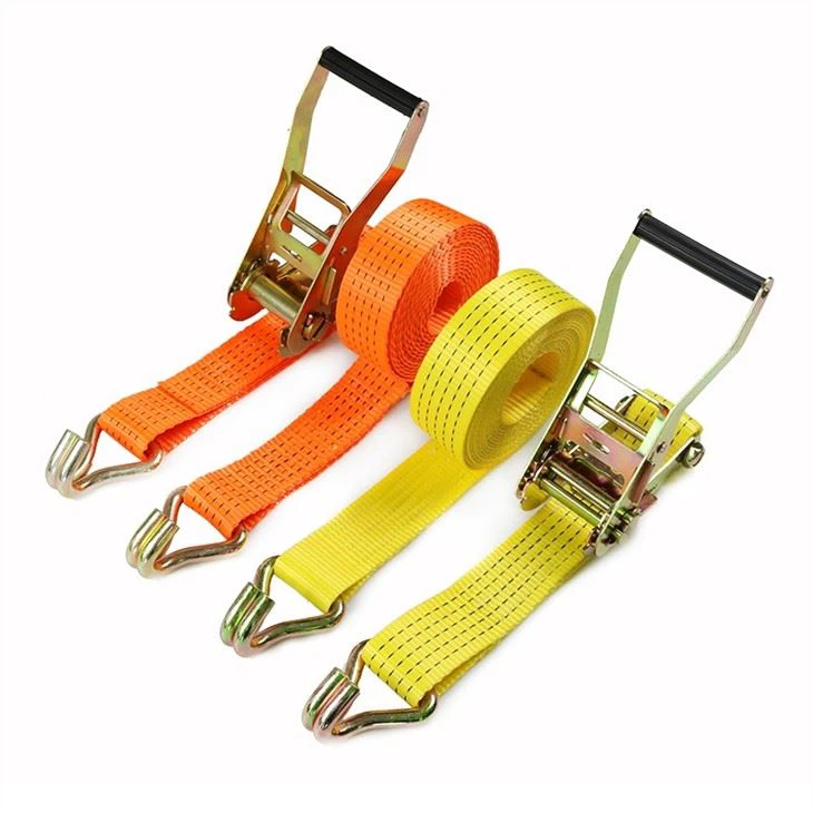 2 Pack 5T Ratchet Straps Set Double J Hook Heavy Duty Tie Down Straps