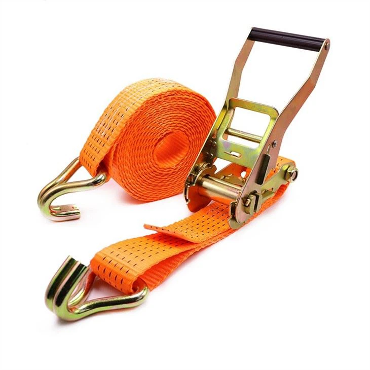 2 Pack 5T Ratchet Straps Set Double J Hook Heavy Duty Tie Down Straps