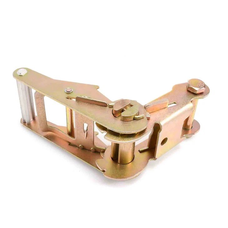 50mm Adjustable Cargo Lashing Ratchet Belt Buckle With Aluminum Handle